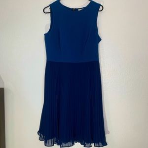 Sleeveless Blue and Teal Dress